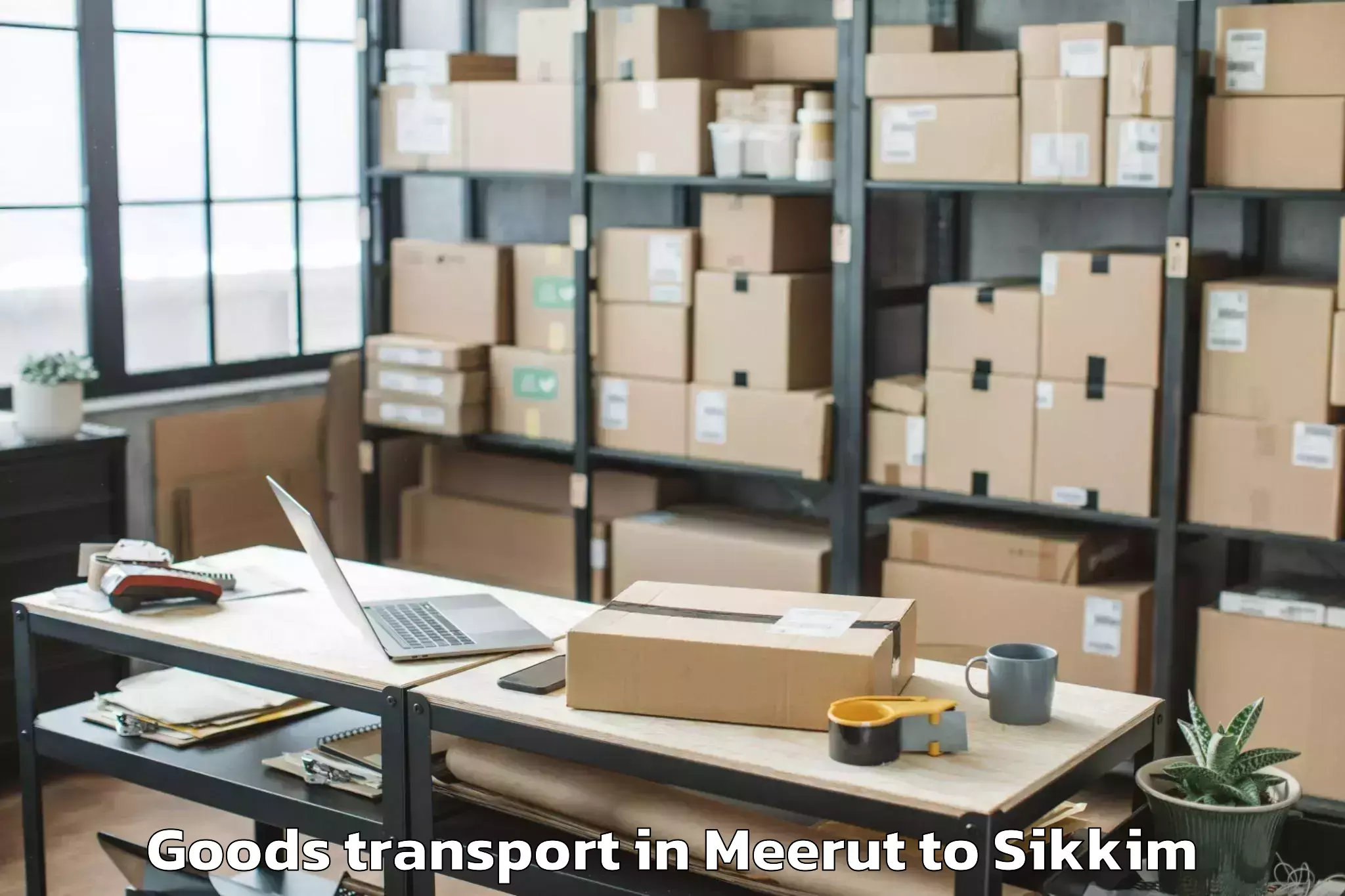 Reliable Meerut to Namchi Goods Transport